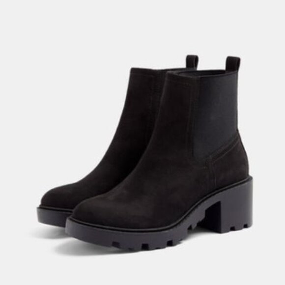 New Topshop Betsy Black Platform Chelsea Unit Ankle Boot 8.5 / 39 - Picture 12 of 12